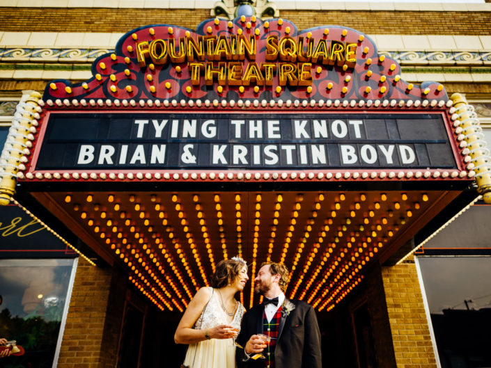 Fountain Square Theatre Wedding // Kristin x Brian